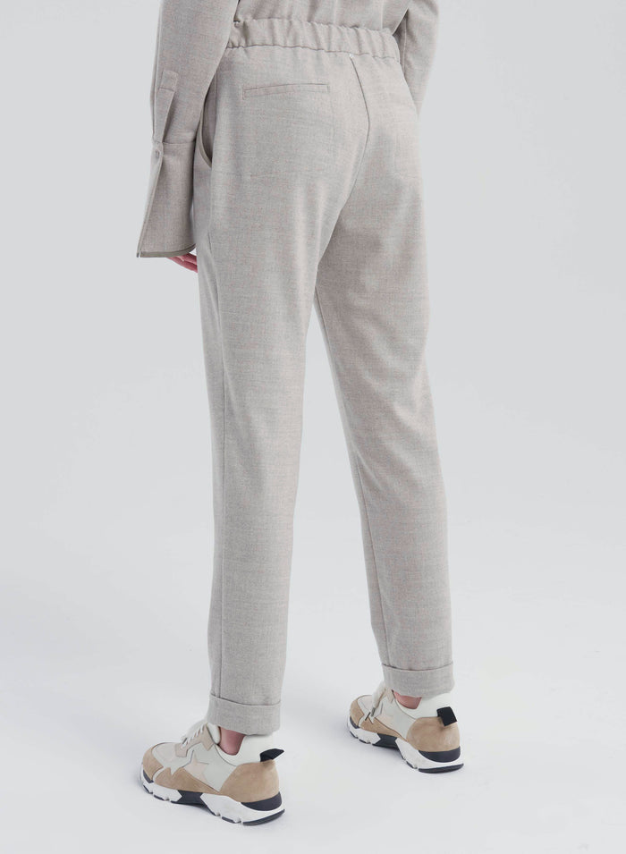 Lorena Antoniazzi JOGGERS IN FLANELLA Sconto