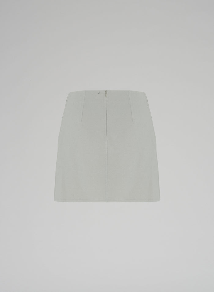 Lorena Antoniazzi MINI GONNA IN LANA E ANGORA In Saldo