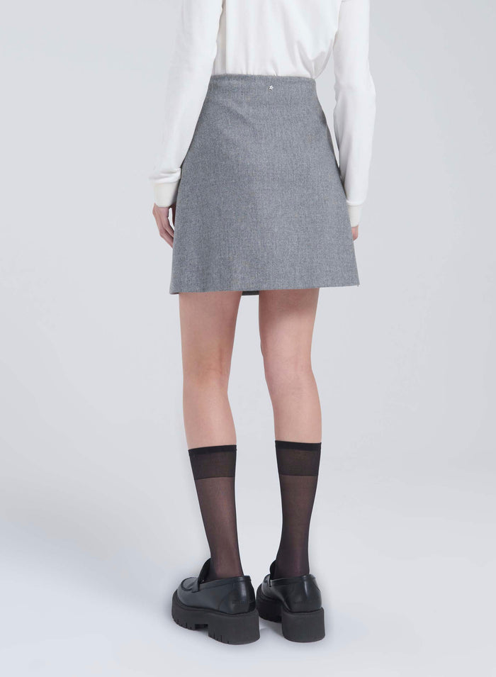Lorena Antoniazzi MINI GONNA IN LANA Nuova