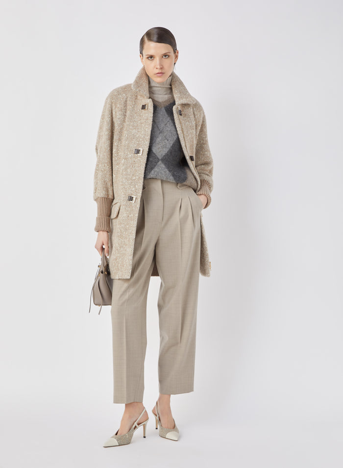 Lorena Antoniazzi PANTALONE IN TELA MELANGE STRETCH 2025