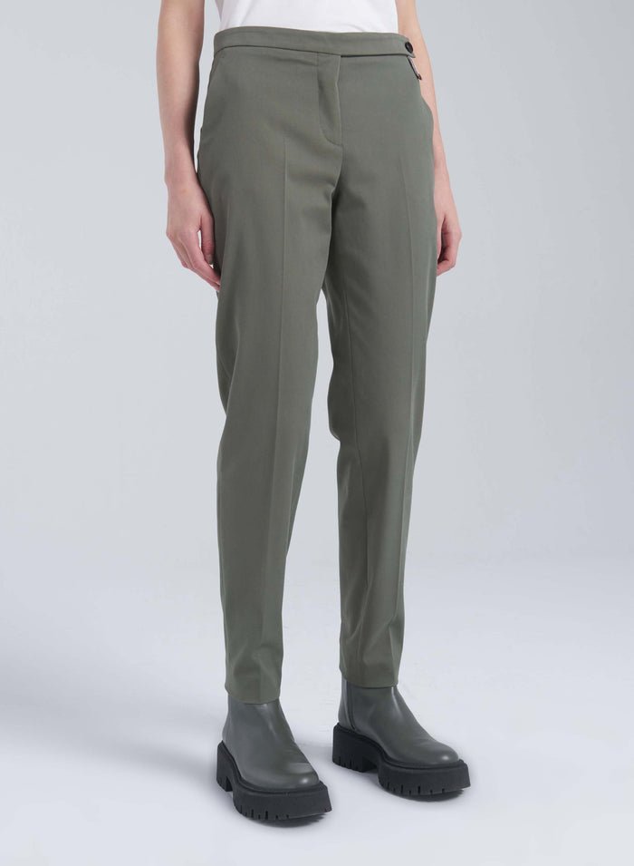 Lorena Antoniazzi PANTALONI IN COTONE STRETCH Vendita Calda