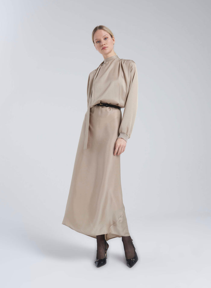 Lorena Antoniazzi ABITO IN TWILL DI SETA Qualità