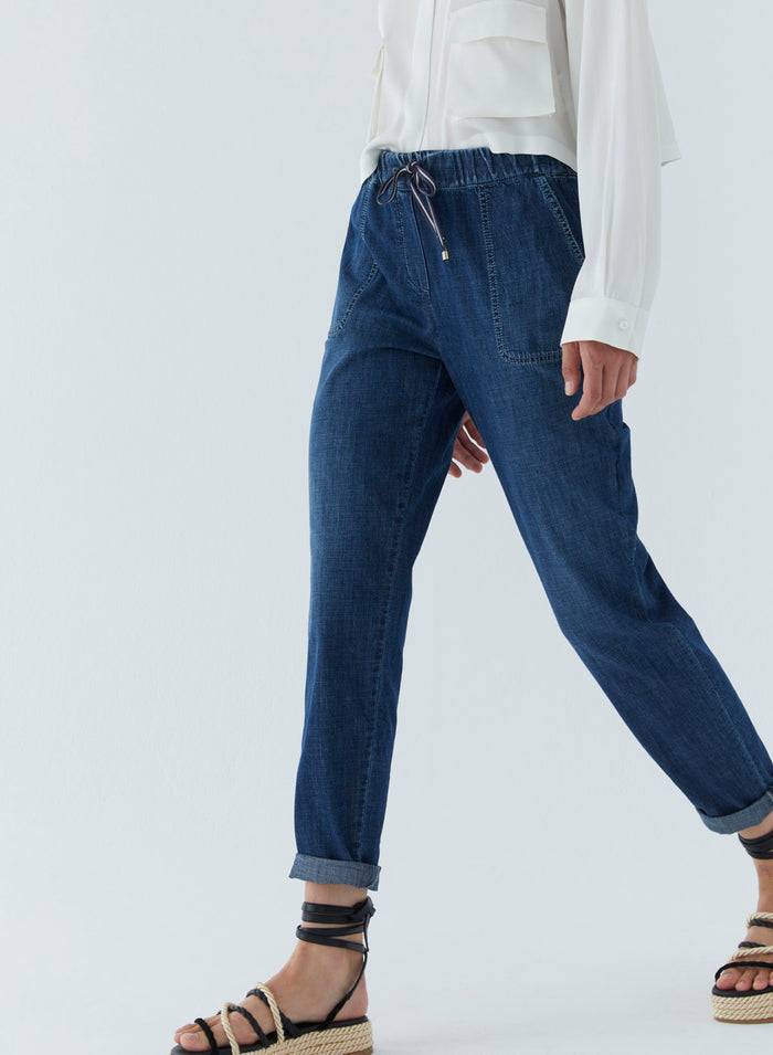 Lorena Antoniazzi JOGGERS IN DENIM Promozione