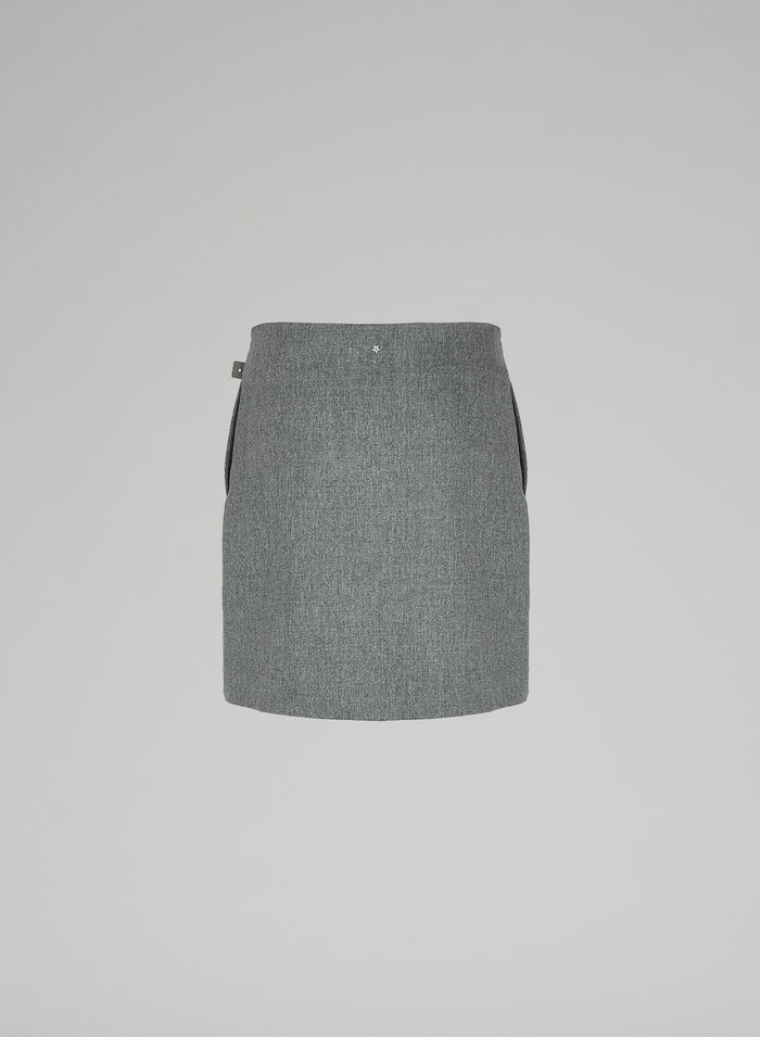 Lorena Antoniazzi MINI GONNA IN LANA Promozione