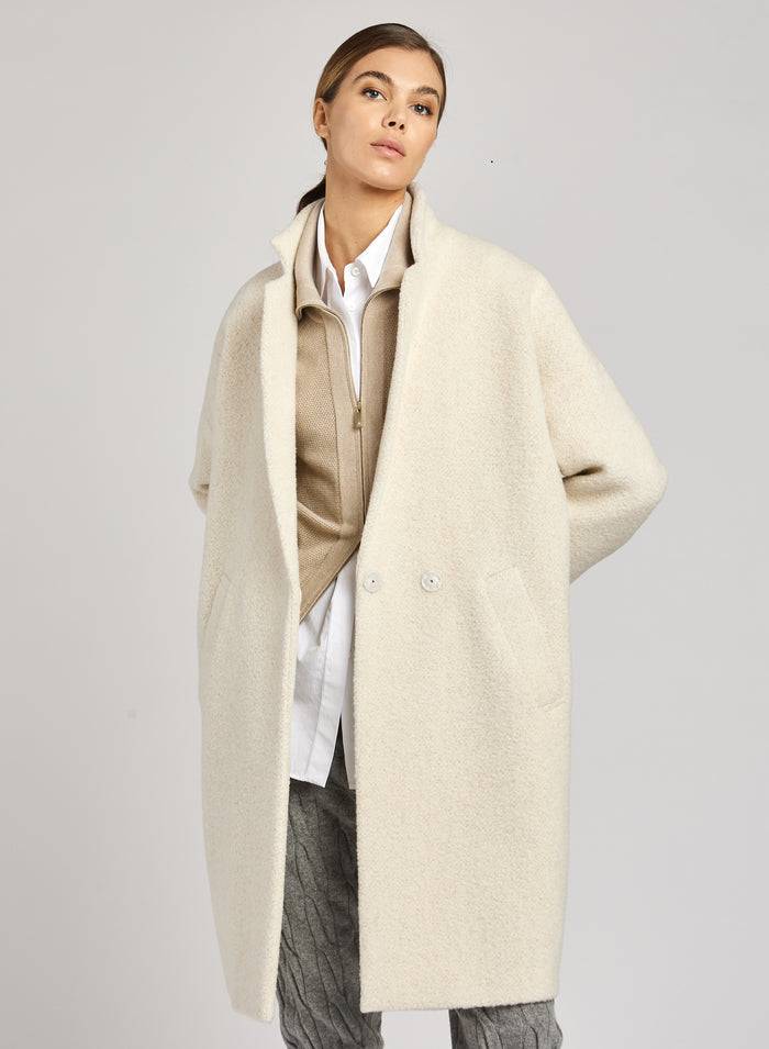 Lorena Antoniazzi CAPPOTTO BOUCLE' IN ALPACA Vendite Flash