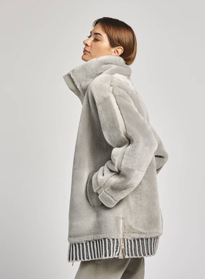 Lorena Antoniazzi PARKA IN MONTONE Negozio