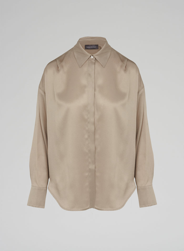 Lorena Antoniazzi CAMICIA IN TWILL DI SETA