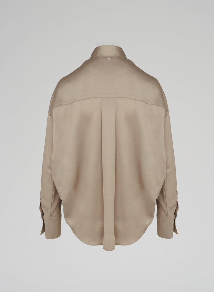 Lorena Antoniazzi CAMICIA IN TWILL DI SETA Nuovo