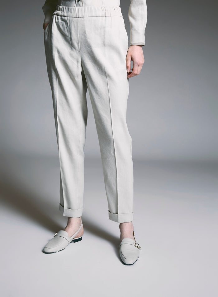 Lorena Antoniazzi JOGGERS IN LINO Promozione