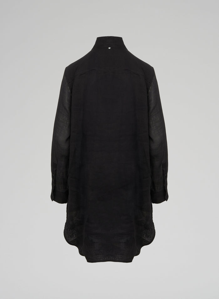 Lorena Antoniazzi MAXI CAMICIA IN RAMIE Pezzi Unici