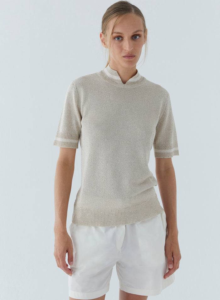 Lorena Antoniazzi TOP IN MAGLIA Offerta