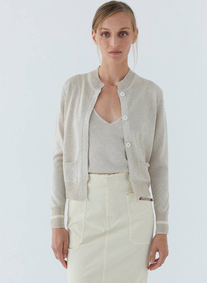 Lorena Antoniazzi CARDIGAN IN MAGLIA Economico