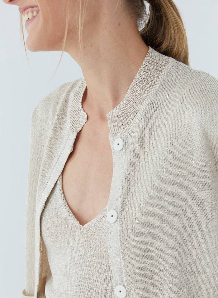 Lorena Antoniazzi CARDIGAN IN MAGLIA Economico