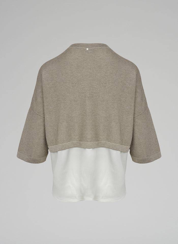 Lorena Antoniazzi MAGLIA CON CAMICIA Offerte