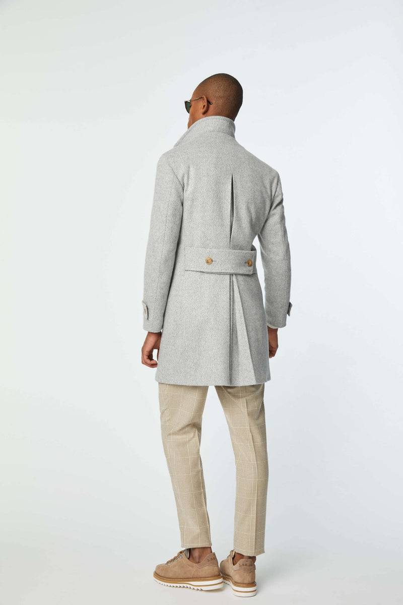 Lubiam Cappotto Chesterfield in jersey grigio chiaro Cappotto Chesterfield in jersey grigio chiaro 2025