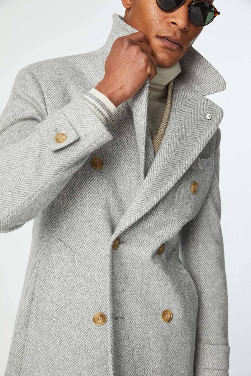 Lubiam Cappotto Chesterfield in jersey grigio chiaro Cappotto Chesterfield in jersey grigio chiaro 2025