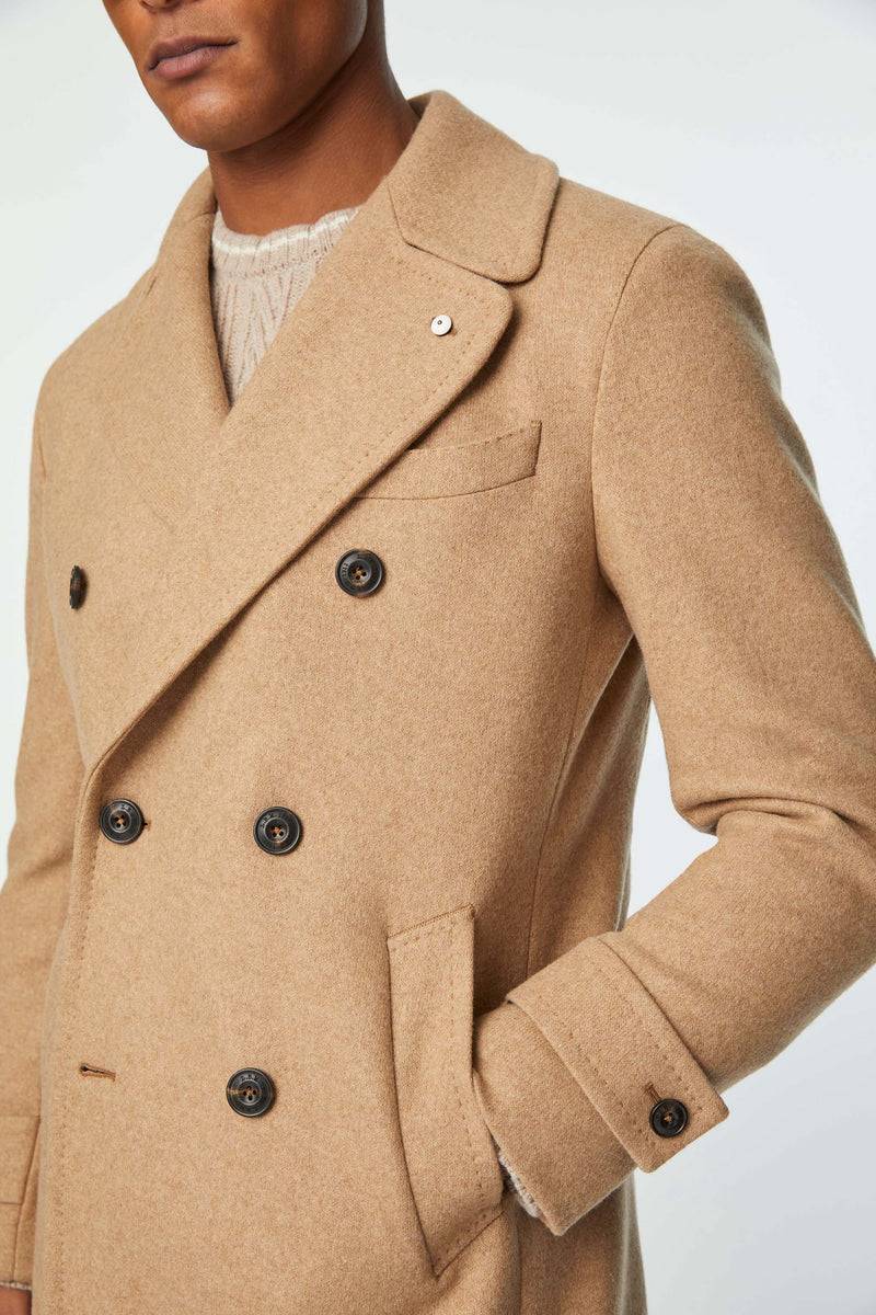 Lubiam Cappotto Chesterfield in jersey beige Cappotto Chesterfield in jersey beige In Linea