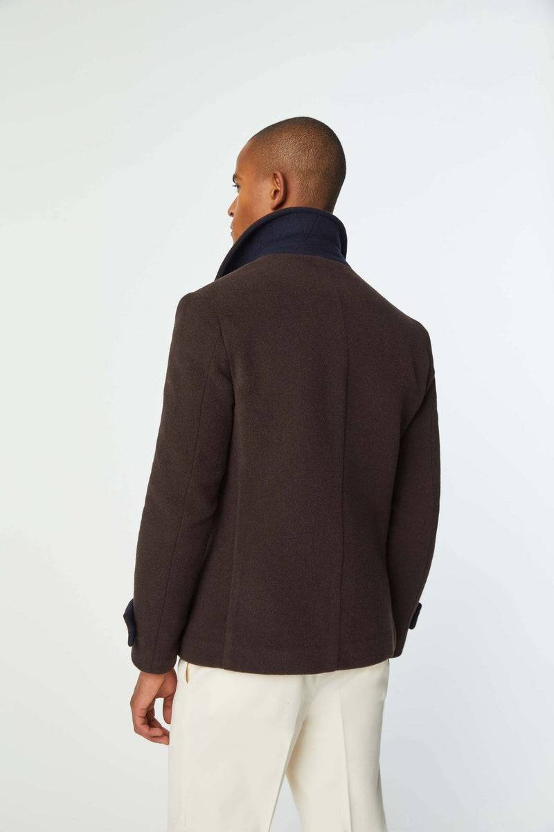 Lubiam Peacoat non trattato testa di moro Peacoat non trattato testa di moro Pezzi Unici