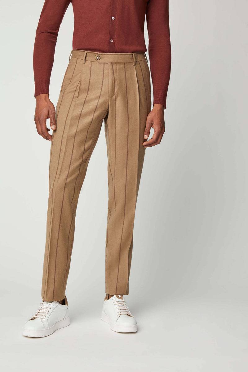 Lubiam Abito TOM non trattato gessato beige Abito TOM non trattato gessato beige Soddisfazione Garantita