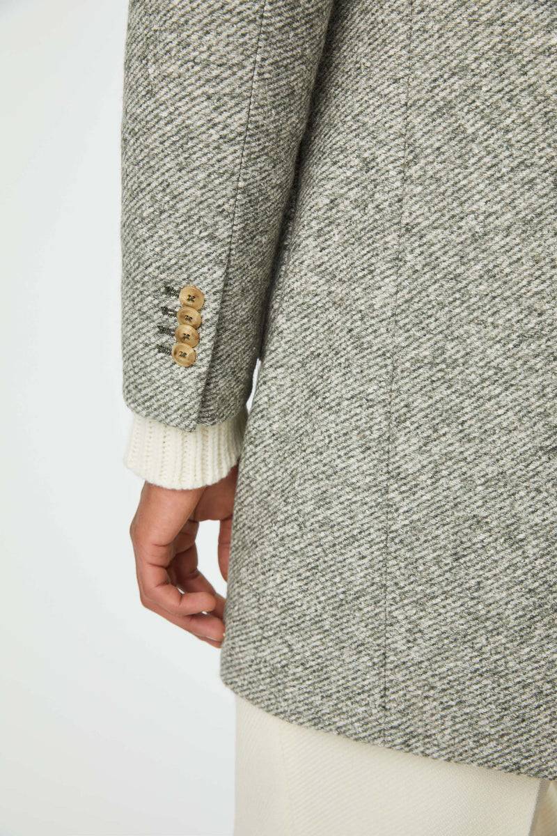 Lubiam Cappotto London in jersey verde pastello Cappotto London in jersey verde pastello Online