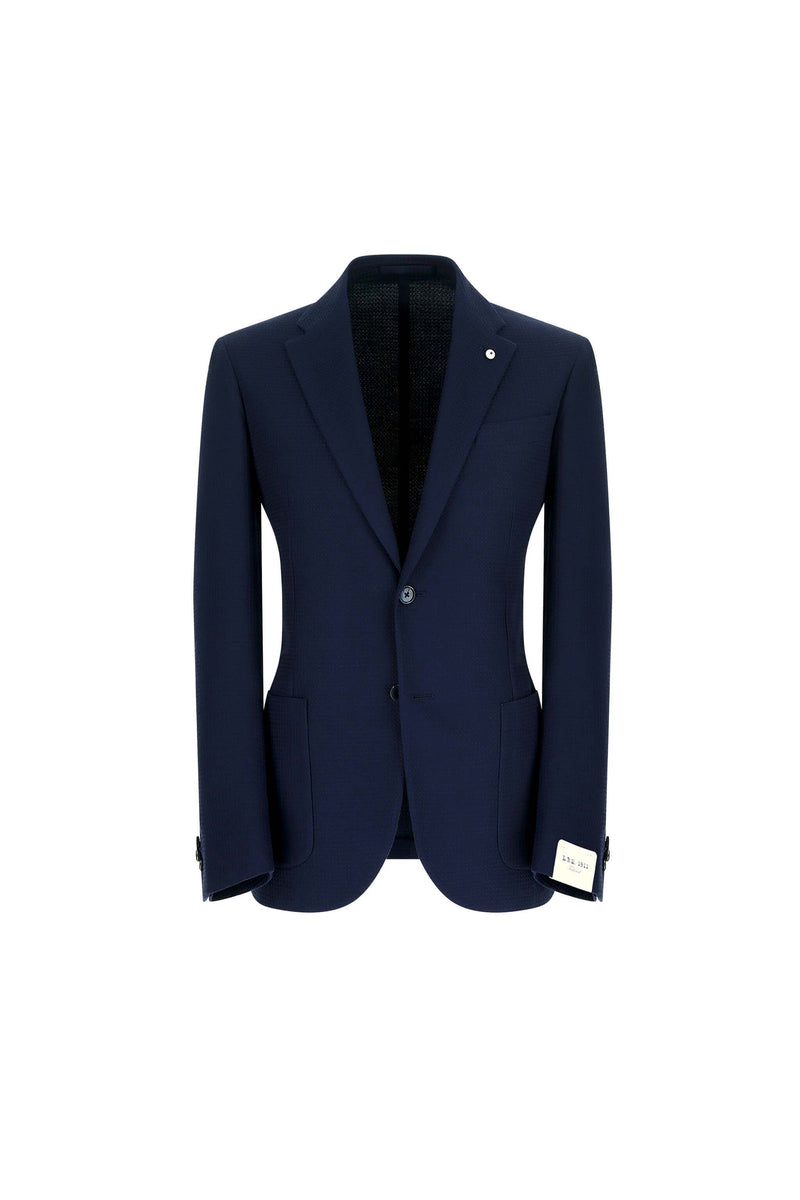 Lubiam Giacca JACK blu notte lavorata Giacca JACK blu notte lavorata Moda