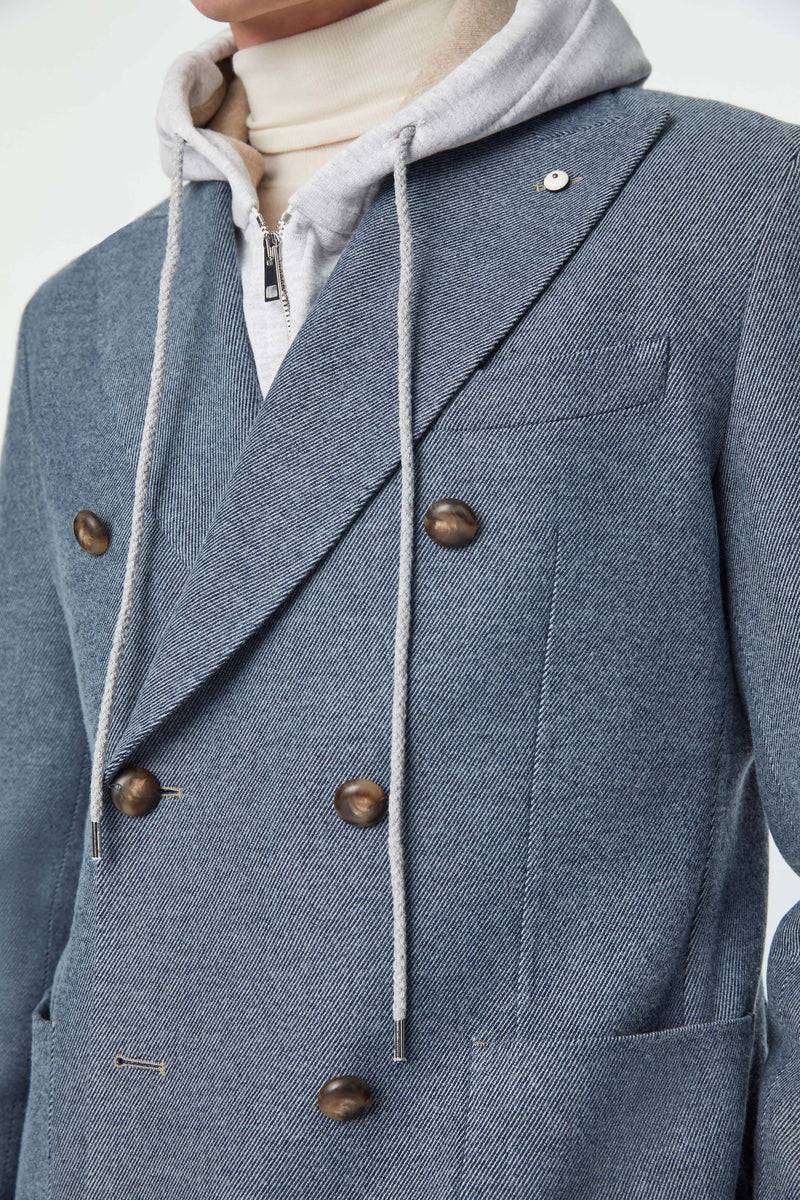 Lubiam Giacca TOM blu denim Sartorial Indigo Giacca TOM blu denim Sartorial Indigo Qualità Garantita