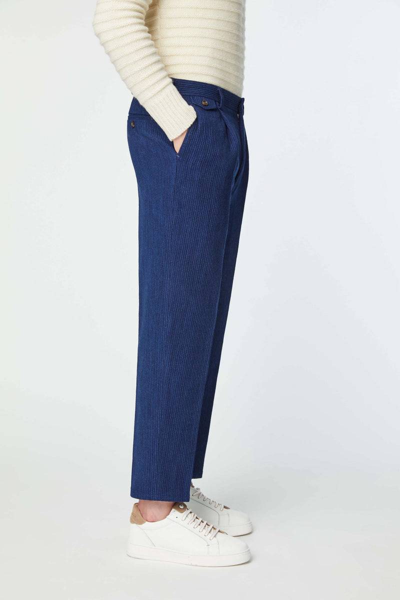 Lubiam Pantalone MILES Sartorial Indigo blu denim Pantalone MILES Sartorial Indigo blu denim Consegna Veloce