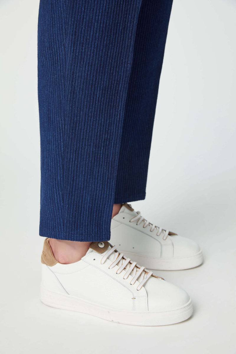 Lubiam Pantalone MILES Sartorial Indigo blu denim Pantalone MILES Sartorial Indigo blu denim Consegna Veloce