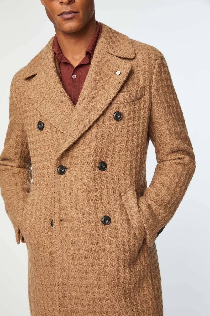 Lubiam Cappotto doppiopetto non trattato nocciola Cappotto doppiopetto non trattato nocciola Shopping Online