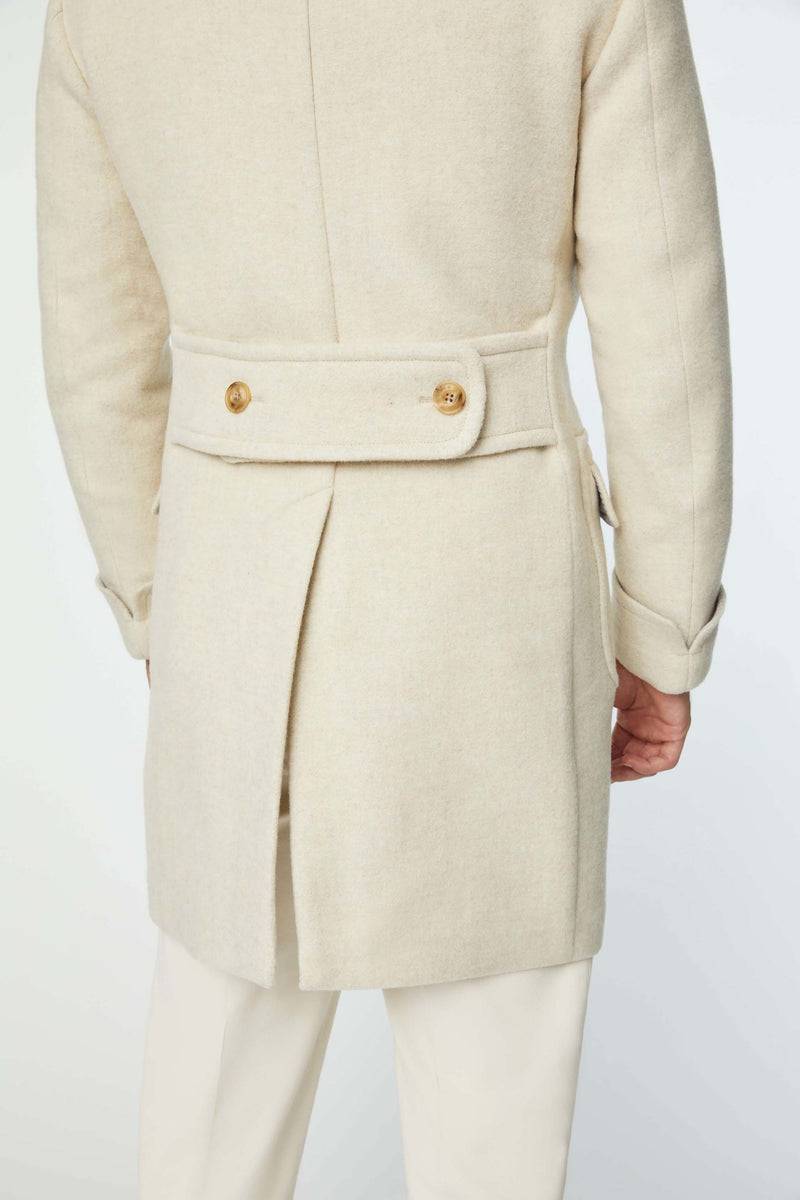 Lubiam Cappotto doppiopetto non trattato bianco Cappotto doppiopetto non trattato bianco Affare Del Giorno