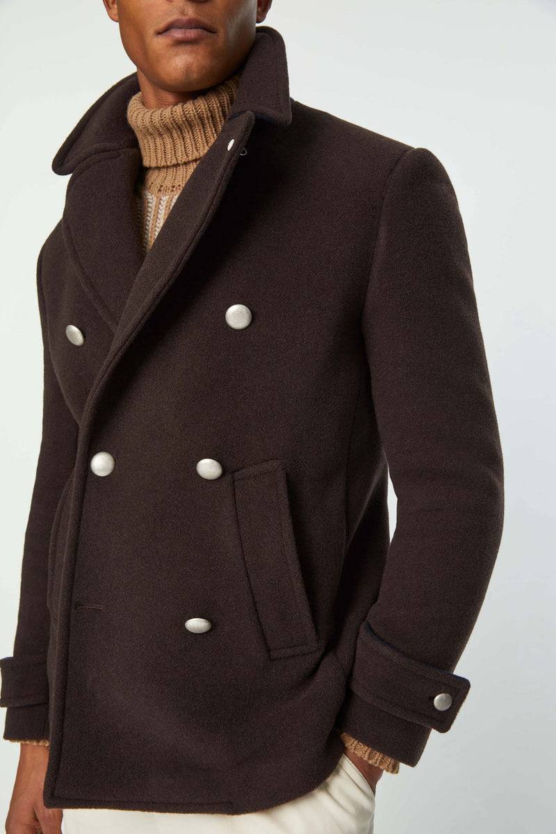 Lubiam Peacoat non trattato testa di moro Peacoat non trattato testa di moro Novità
