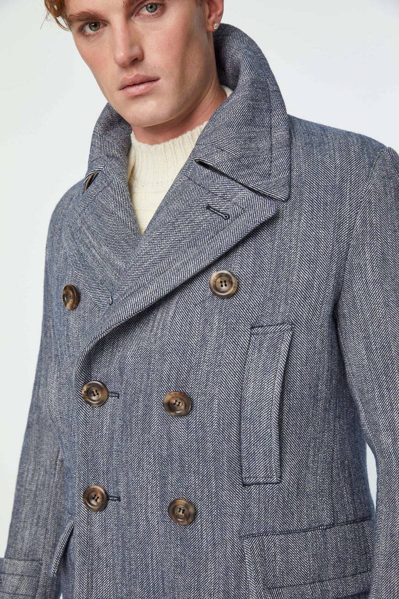 Lubiam Peacoat Sartorial Indigo Peacoat Sartorial Indigo Online