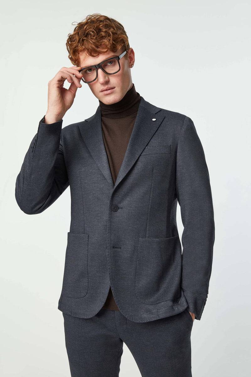 Lubiam Abito SAM in jersey tecnico blu Abito SAM in jersey tecnico blu Saldi Di Fabbrica