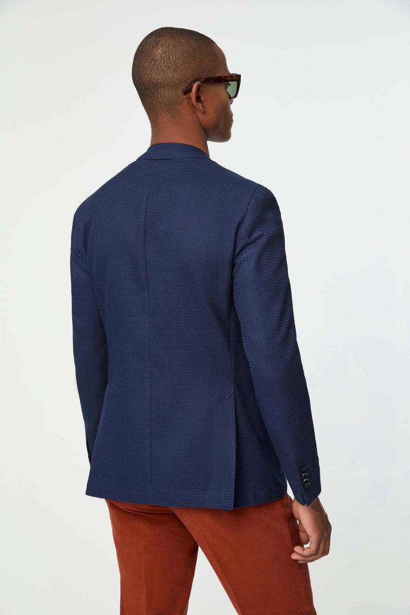 Lubiam Giacca JACK blu notte lavorata Giacca JACK blu notte lavorata Negozi Online