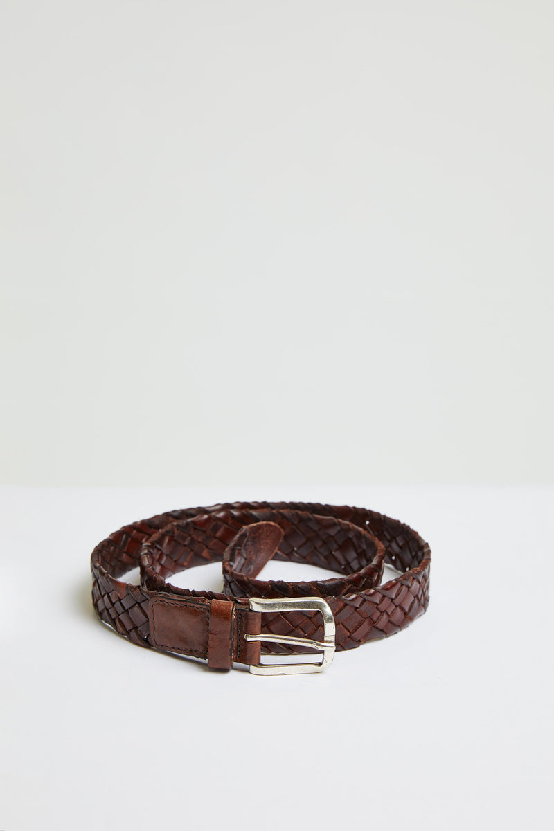Lubiam Cintura in cuoio intrecciata bufalo Cintura in cuoio intrecciata bufalo