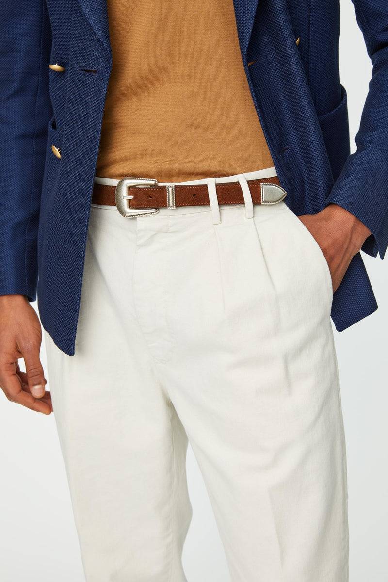 Lubiam Cintura texana in suede cerato Cintura texana in suede cerato Outlet