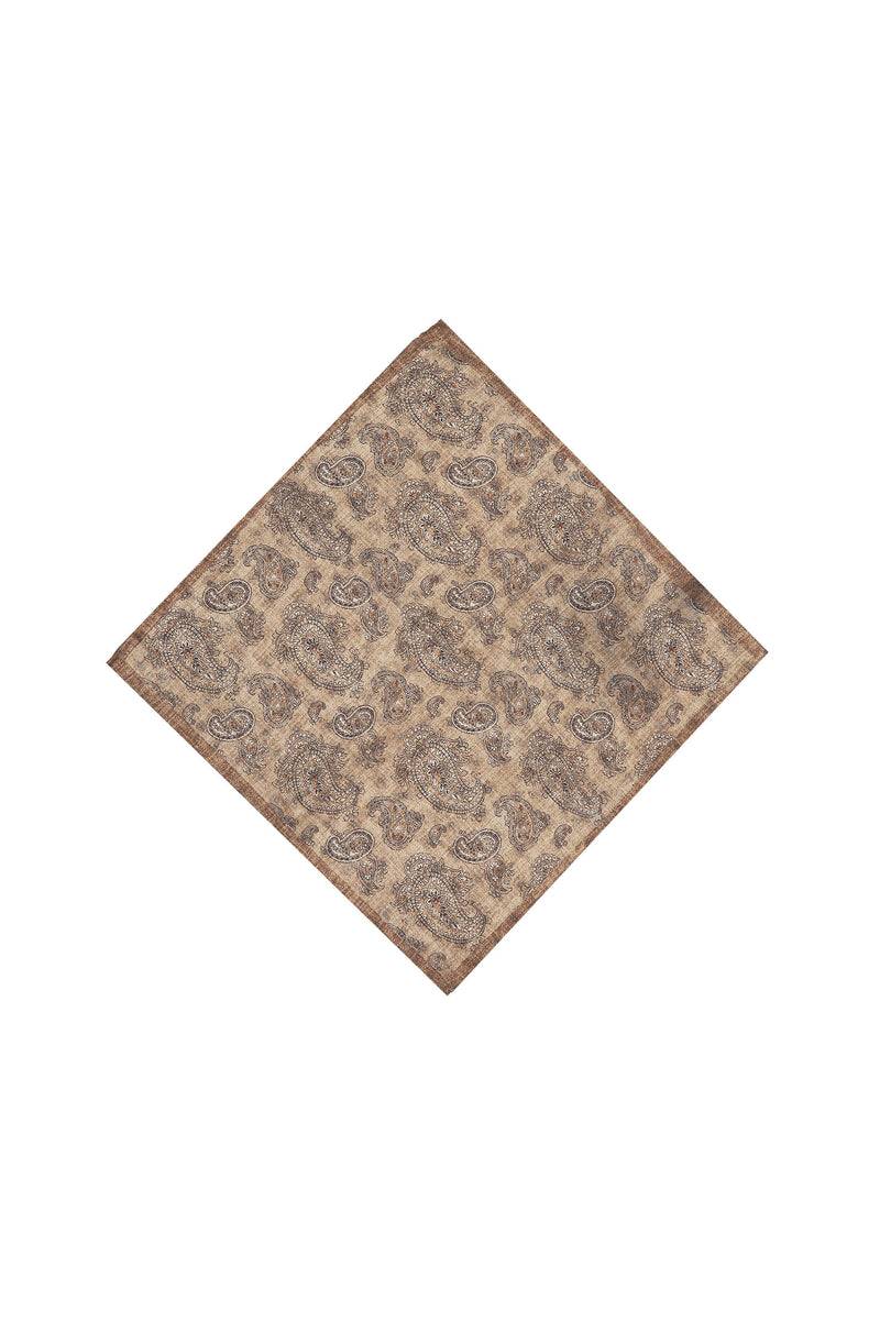 Lubiam Pochette in seta fantasia cashmere beige Pochette in seta fantasia cashmere beige Negozio