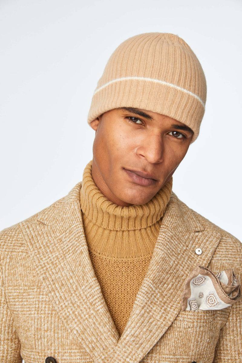 Lubiam Berretto in cashmere beige Berretto in cashmere beige