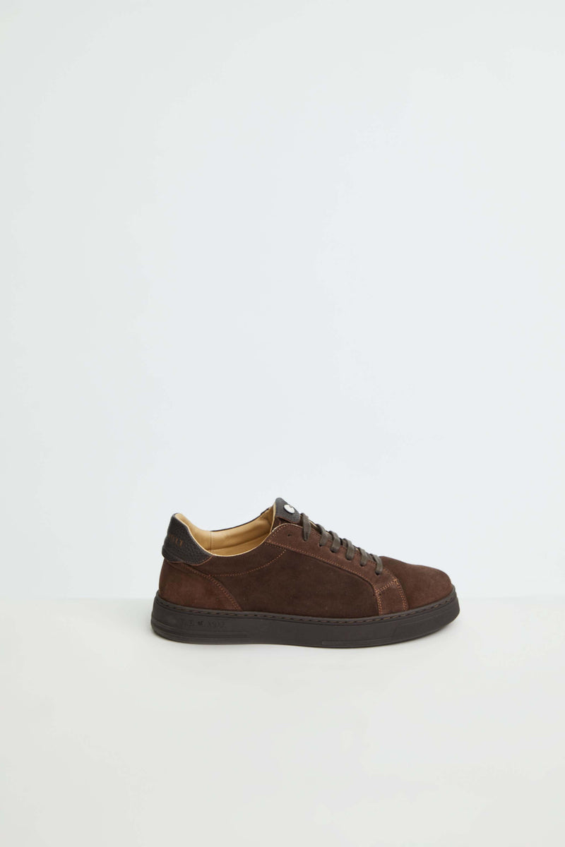 Lubiam Sneaker retro-tennis marrone Sneaker retro-tennis marrone Saldi