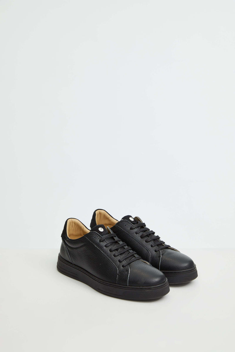 Lubiam Sneaker retro-tennis nero Sneaker retro-tennis nero Offerte
