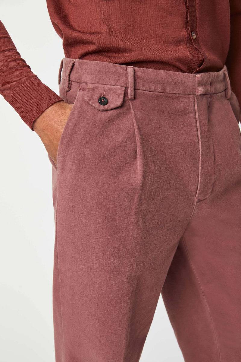 Lubiam Pantalone MILES tinto capo viola vinaccia Pantalone MILES tinto capo viola vinaccia Nuova