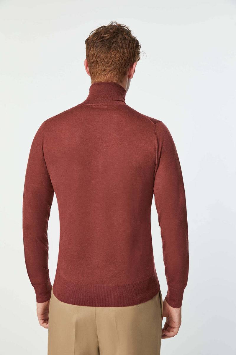 Lubiam Maglia dolcevita leggera bordeaux Maglia dolcevita leggera bordeaux Moda