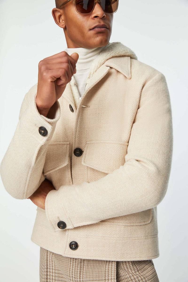 Lubiam Overjacket bianco avorio Overjacket bianco avorio Nuovo