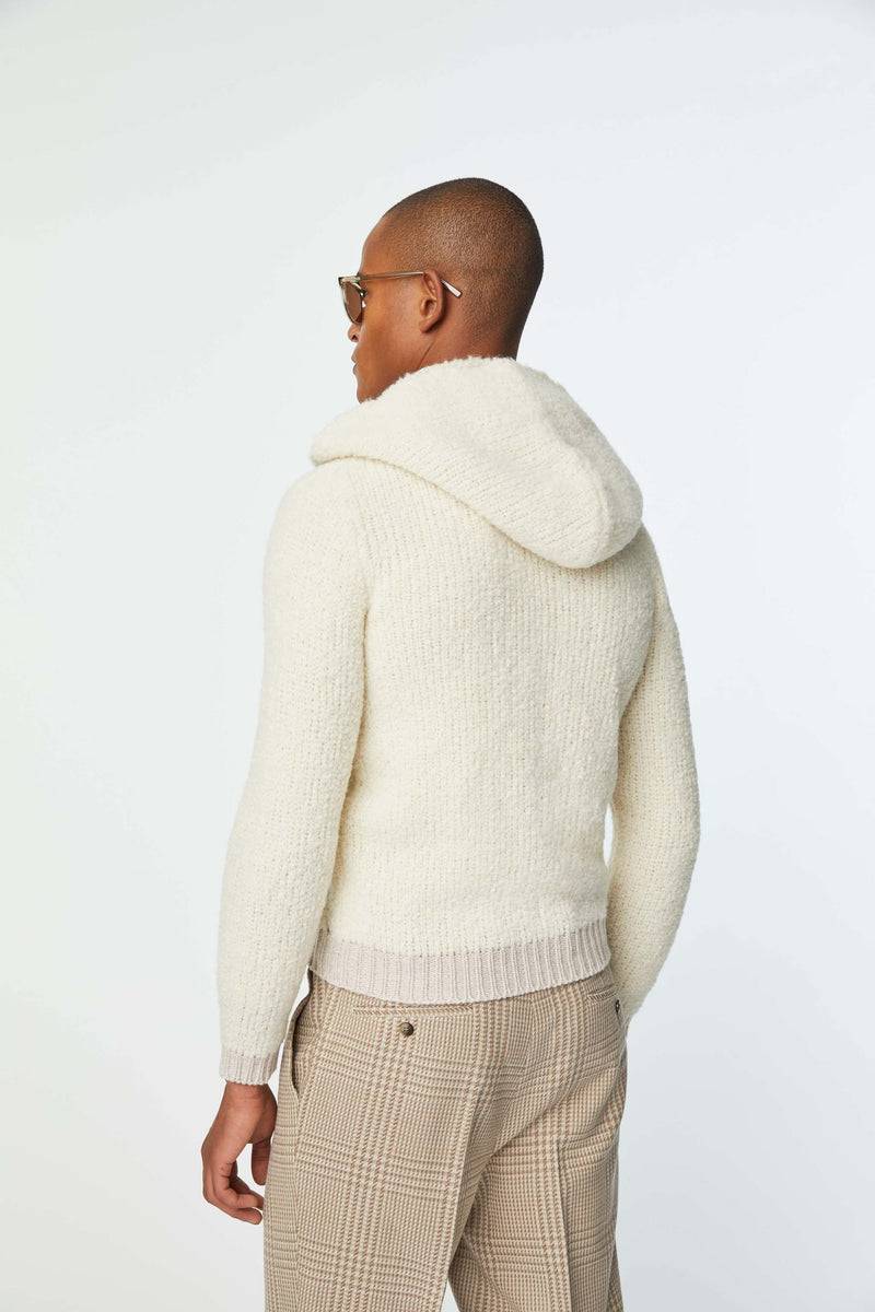 Lubiam Maglia con zip e con cappuccio avoiro Maglia con zip e con cappuccio avoiro Promozione