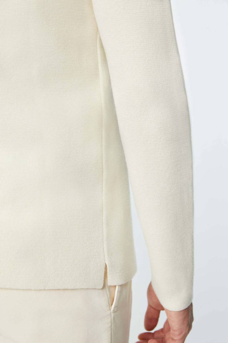 Lubiam Overshirt in maglia calata bianca Overshirt in maglia calata bianca Pezzi Unici