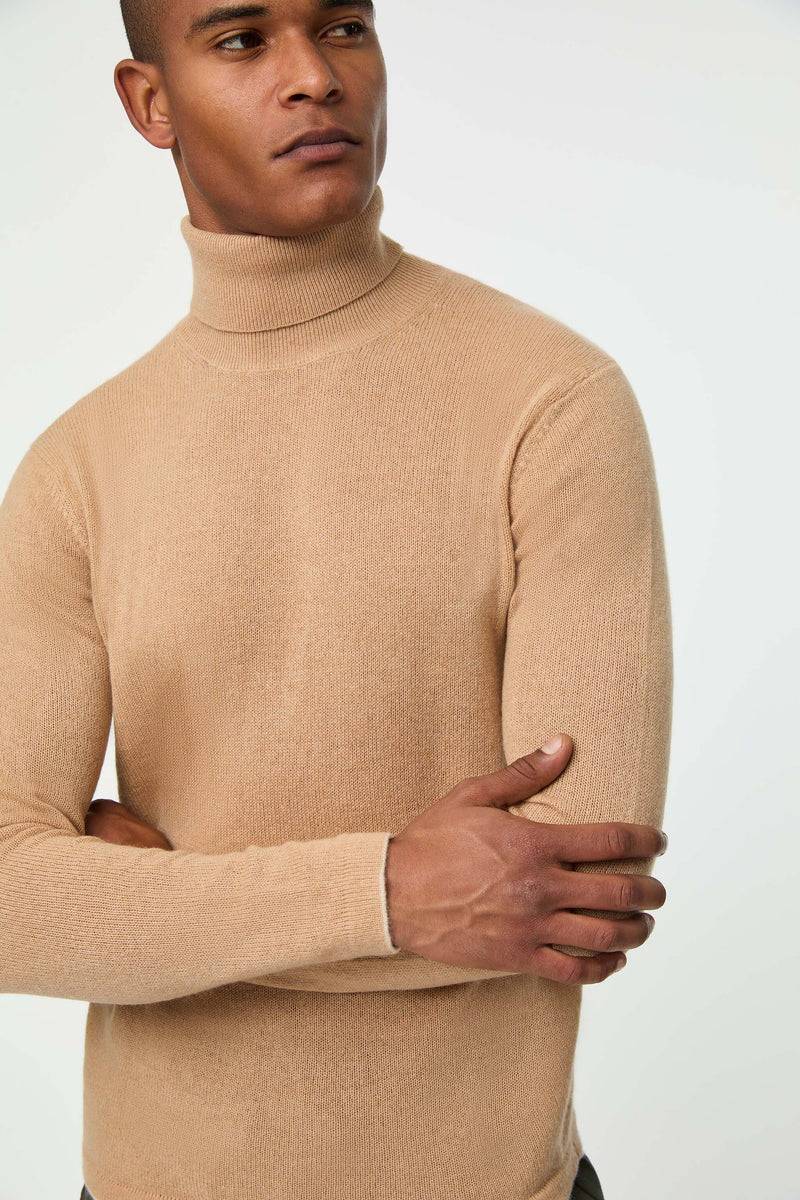 Lubiam Maglia dolcevita in cashmere beige Maglia dolcevita in cashmere beige Negozi Online