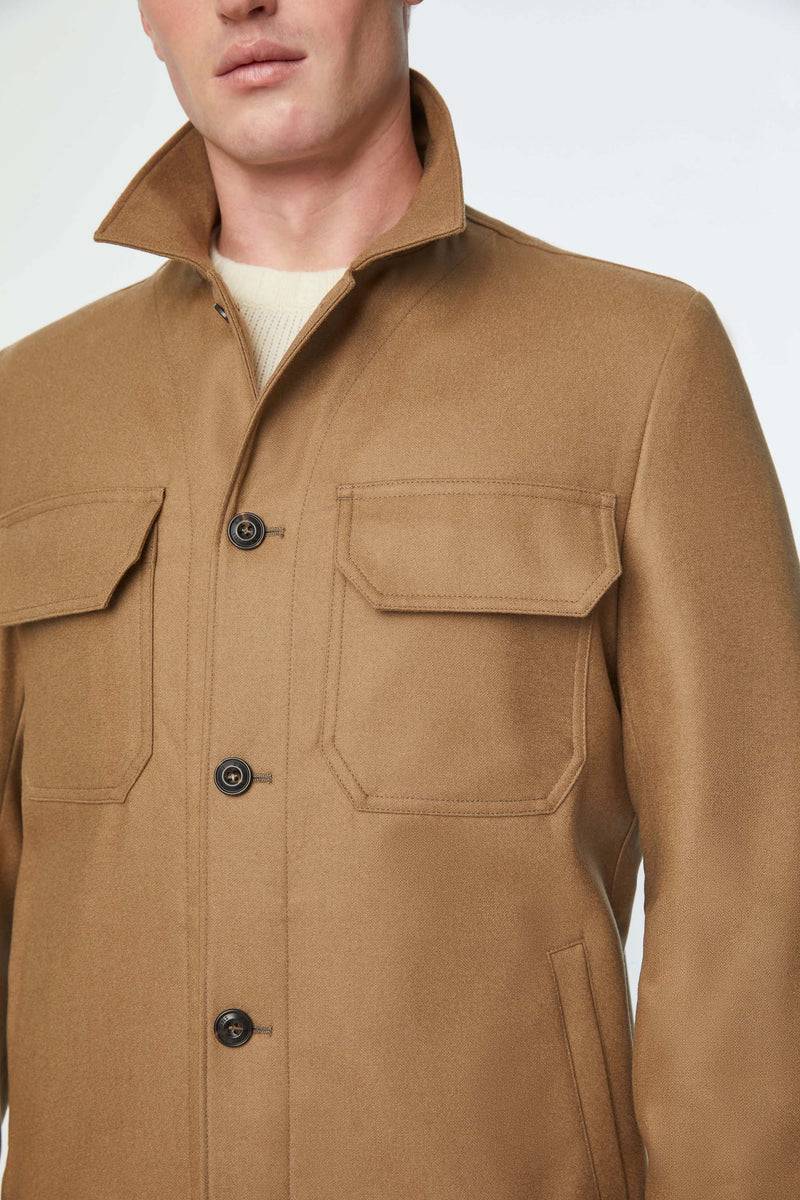 Lubiam Overshirt non trattato marrone Overshirt non trattato marrone Acquista Ora