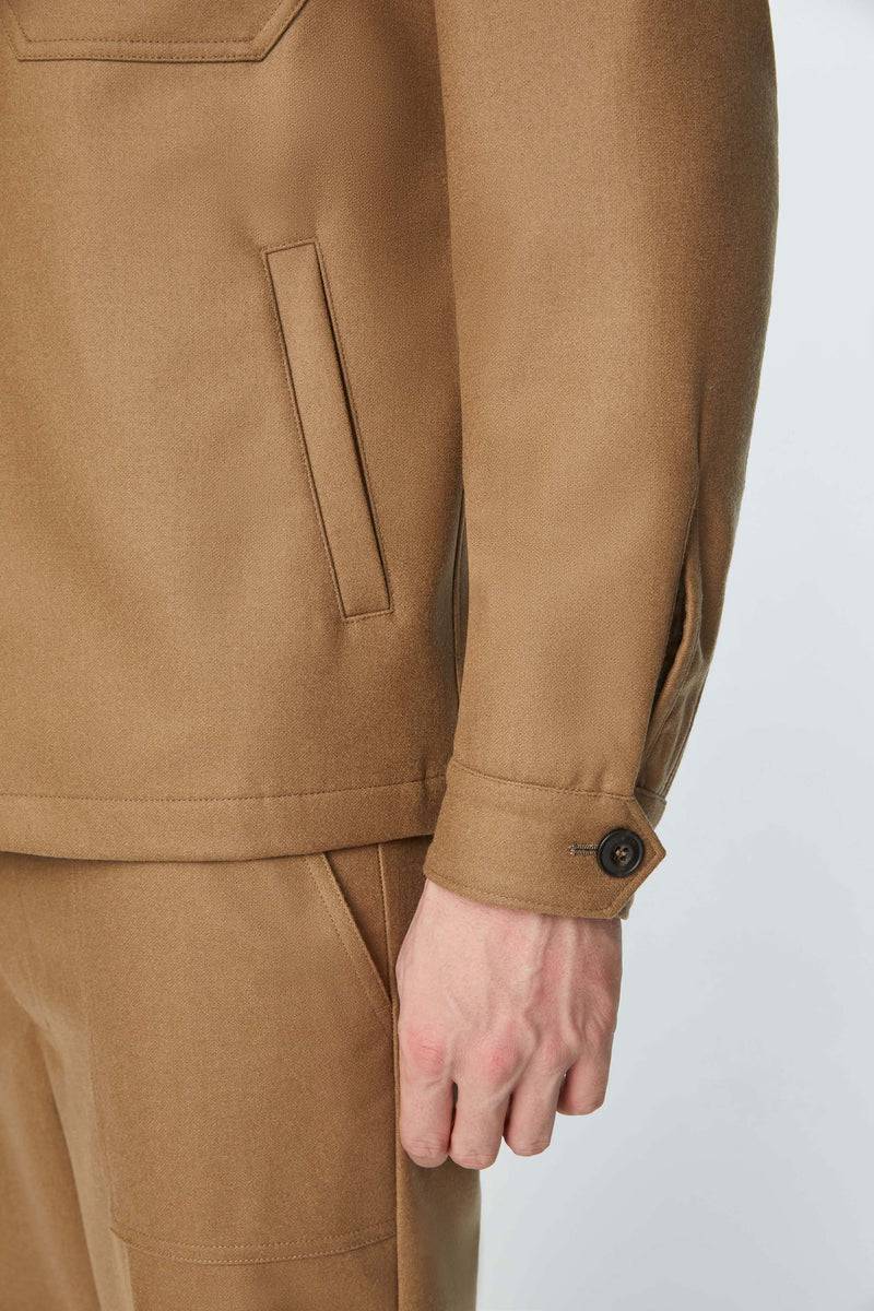 Lubiam Overshirt non trattato marrone Overshirt non trattato marrone Acquista Ora