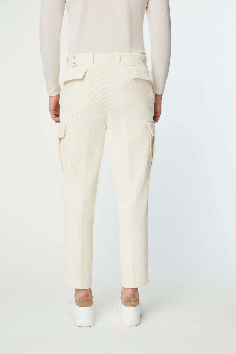 Lubiam Pantalone CARGO bianco avorio Pantalone CARGO bianco avorio Promozione Limitata
