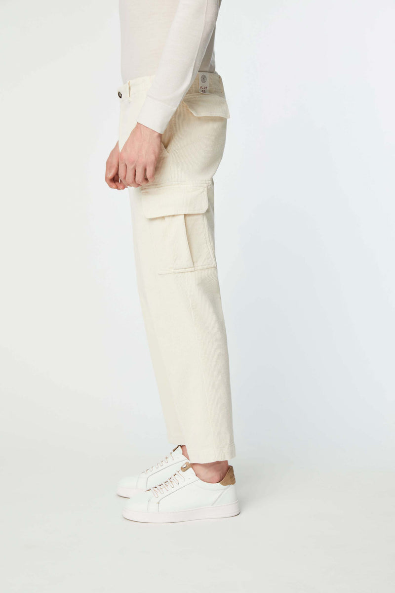 Lubiam Pantalone CARGO bianco avorio Pantalone CARGO bianco avorio Promozione Limitata